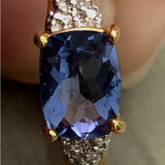 Elegant pure silver Gold plated Blue Jewelry Set - Picture 14 of 14